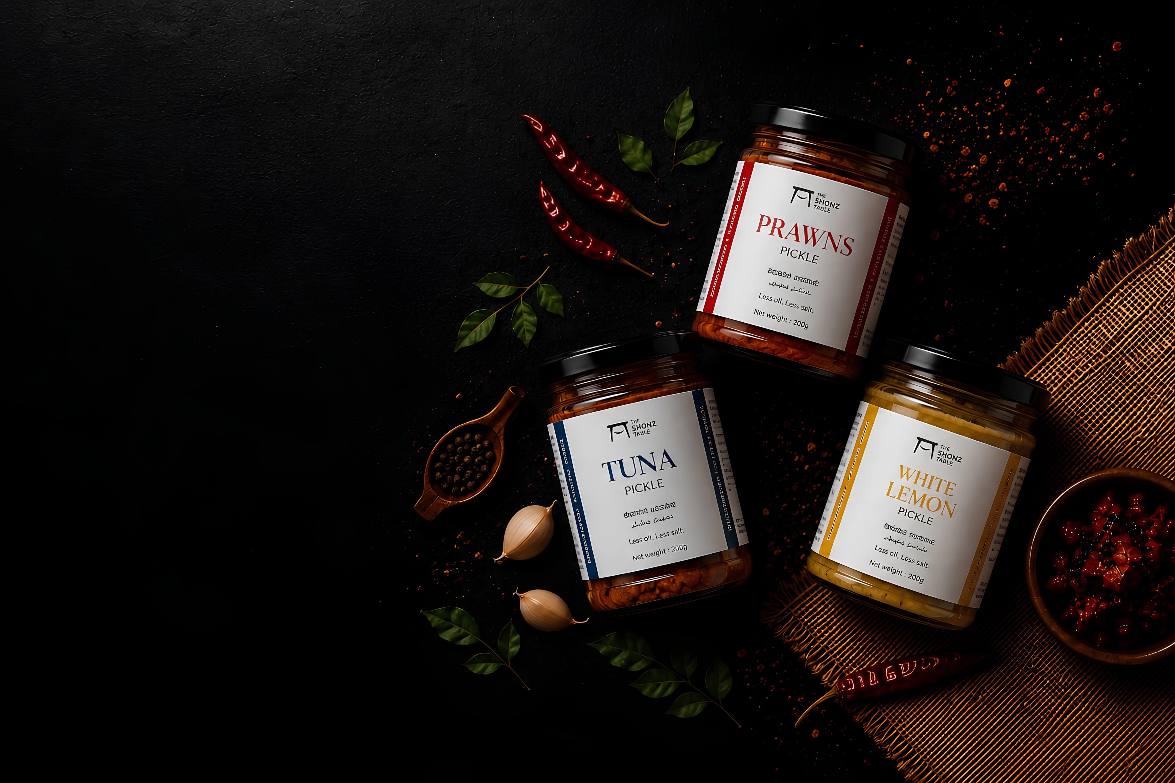 The Shonz Table — handcrafted Kerala pickles